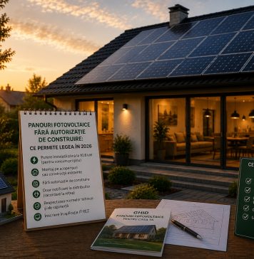 Panouri fotovoltaice fără autorizație de construire: ce permite legea în 2026