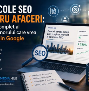 Articole SEO pentru afaceri: ghidul complet al antreprenorului care vrea clienți din Google